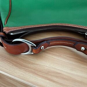 Green and Brown Leather women’s Bag